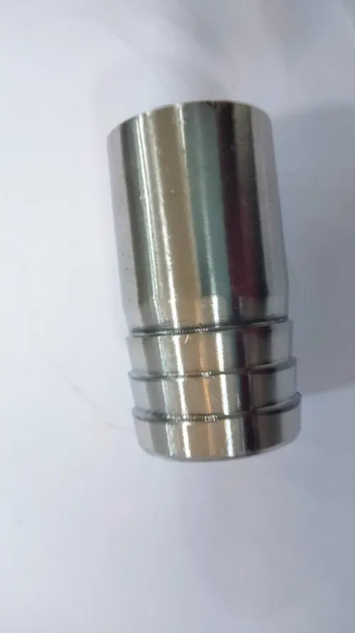 ** INOX ** Embout cannelé inox à souder