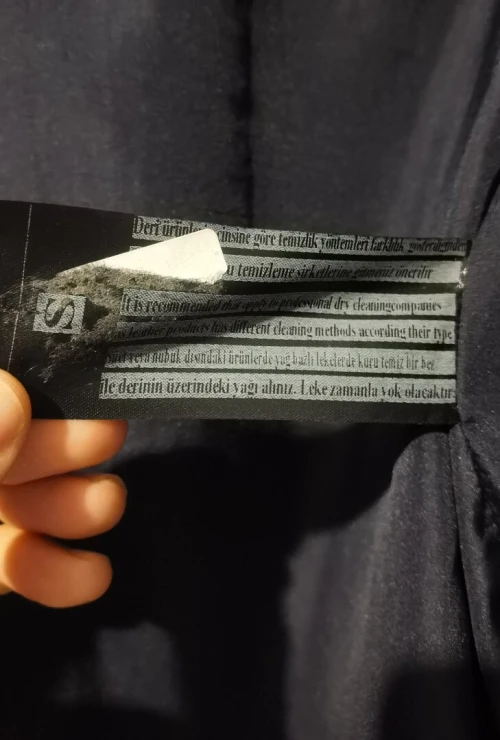 Veste en cuir véritable 