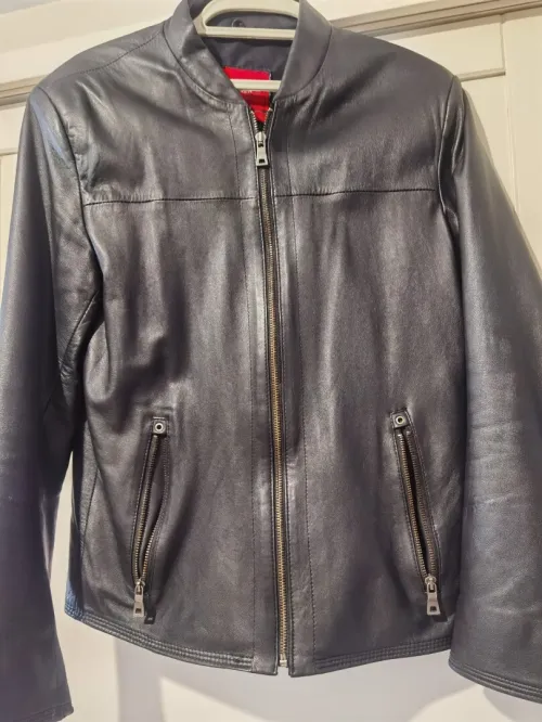 Veste en cuir véritable 