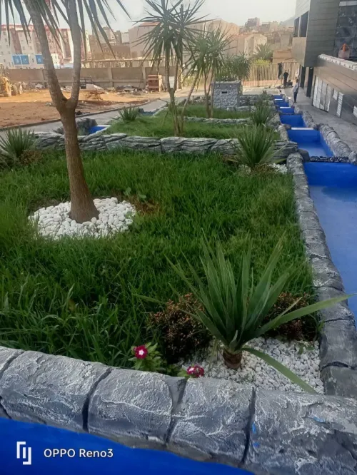 aménagement place public, jardin et rond-point  