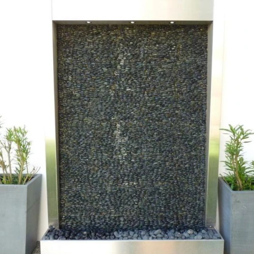 réalisation de fontaine, mur d'eau et mur a bulle. شلال sur mesure