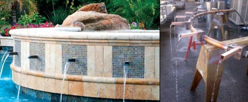 vente et instalation  d'équipement originale de fontaine,jet d'eau et piscine