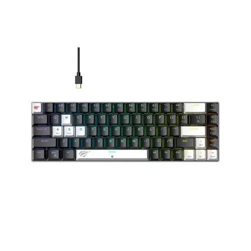 HAVIT GAMING MECANIQUE KB906L FILAIRE BLUE SWITCH BLACK /WHITE