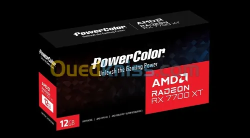 CARTE GRAPHIQUE AMD RADEON 7700 XT POWERCOLOR 12GB