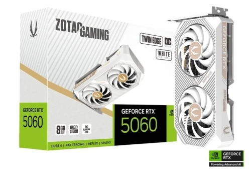 CARTE GRAPHIQUE GEFORCE RTX 5060 TWIN EDGE OC WHITE EDITION 08GB