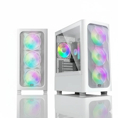 BOITIER ARES C301 WHITE 4FAN ARGB