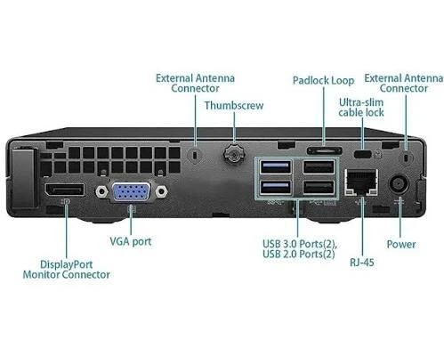 HP ELITEDESK 705 G3 MINI RYZEN A10 PRO 256 ssd