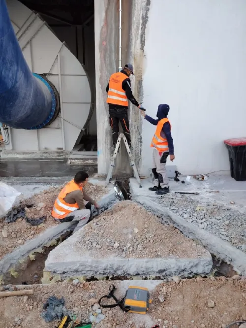 Installation des paratonnerres