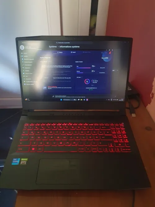 MSI Katana GF66  RTX 3070  32 Go RAM  Intel Core i7 11800H