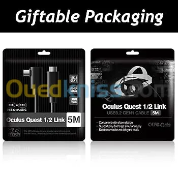 Cable Meta quest link 3 3S 5 mètres USB Type C >Type C