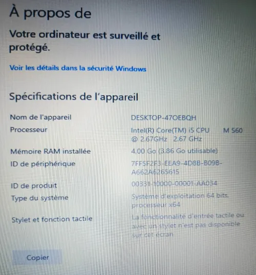 Pc Toshiba i5 (4/250HDD)