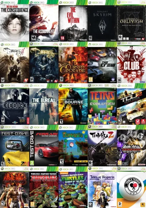 installation jeux Xbox 360 sur Disque dur de la console  + de 300 jeux disponible sur le catalogue 