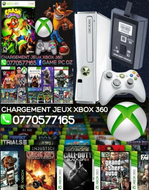 installation jeux Xbox 360 sur Disque dur de la console  + de 300 jeux disponible sur le catalogue 