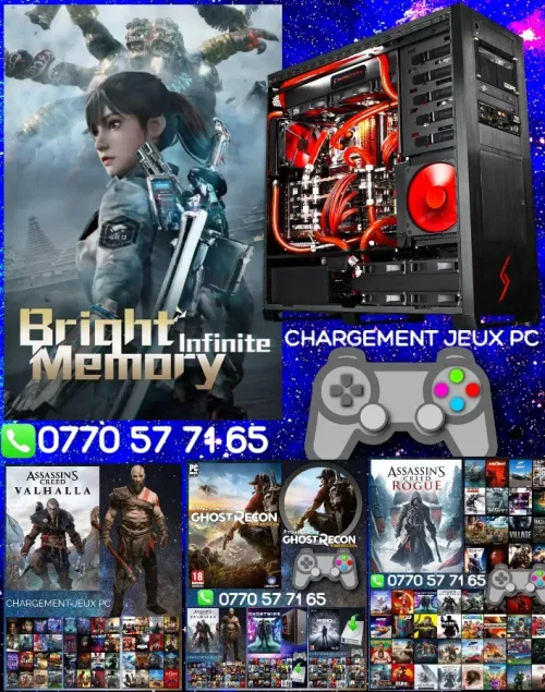 Chargement Et Instalation Des  Jeux Pc ( God Of War ) Disponible Taille 55 GB Un Large Catalogue Disponible