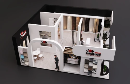 Location/ réalisation Stand d'exposition et point de vente (points de vente, salons et foires)