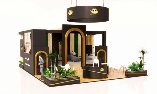 Location/ réalisation Stand d'exposition et point de vente (points de vente, salons et foires)