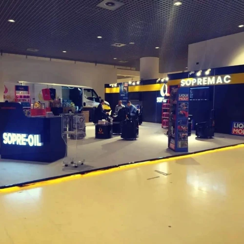 Location/ réalisation Stand d'exposition et point de vente (points de vente, salons et foires)