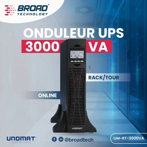 UM-RT-3000VA Unomat Onduleur Online Rack / Tour