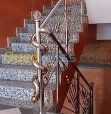 rampe escalier inox extérieur