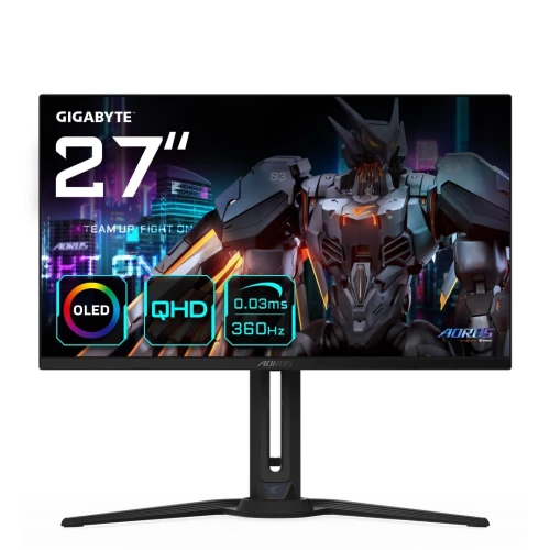 VENDU - Gigabyte AORUS FO27Q3 OLED 27-2560 x 1440 (QHD), 360Hz, 0.03ms, FreeSync Premium Pro