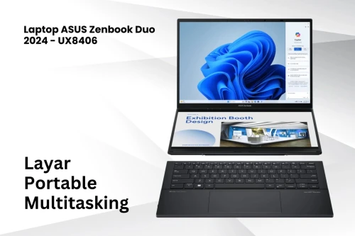 VENDU - ASUS Zenbook DUO (UX8406), Intel Core Ultra 9-185H, 32GB LPDDR5X, 1TB SSD nVme, 14" 3K OLED