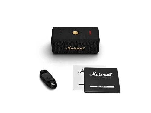 Marshall Emberton II Noir/Cuivre, Enceinte  sans fil -2 x 10 Watts -Bluetooth 5.1 -30h -Etanche IP67