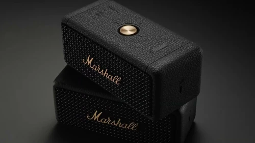 Marshall Emberton II Noir/Cuivre, Enceinte  sans fil -2 x 10 Watts -Bluetooth 5.1 -30h -Etanche IP67