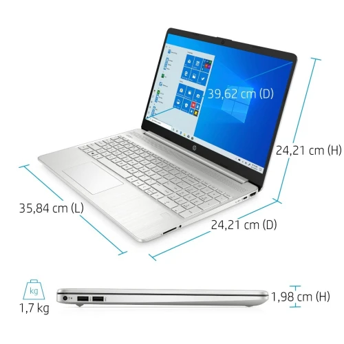 HP 15s-eq2097nf, AMD Ryzen 7-5700U, 16GB 3200MHz, 512GB SSD nVme, RX VEGA 8, 