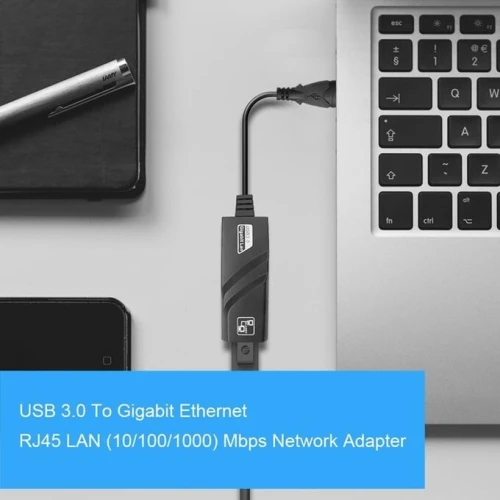 Adaptateur USB 3.0 Type-A/Type-C To RJ45 10/100/1000 Mbps