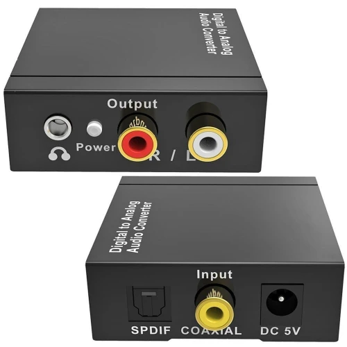 Convertisseur Optique Numérique To RCA Analogique(+ Jack 3.5) / Analogique RCA To Optique Numérique