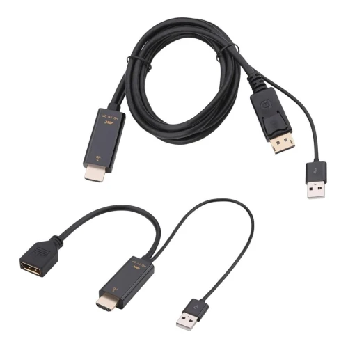 Convertisseur HDMI/M+USB 2.0 To DP/F  4K