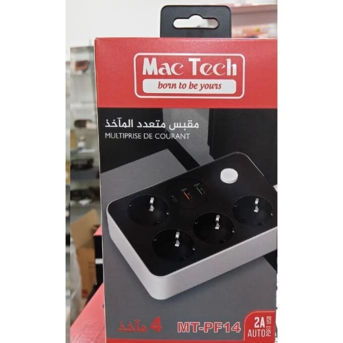 Multiprise 8/4 Prise AC 6/3 Ports USB Charge Rapide