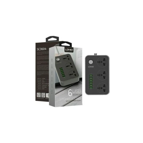 Multiprises Electrique Filtré X3 + Port de Charge USB 