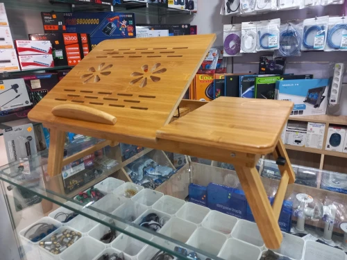 TABLE LAPTOP En Bois + Ventilo + HUB USB
