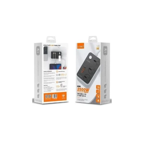 Multiprises Electrique Filtré X3 + Port de Charge USB 