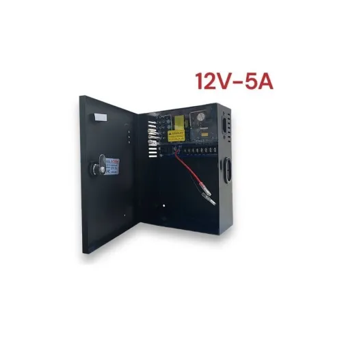Bloc d'Alimentation pour Caméra avec Emplacement Batterie CCTV 