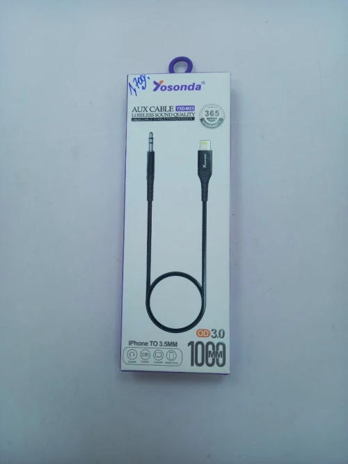 Cable jack 3.5mm To lightning & USB Type C 