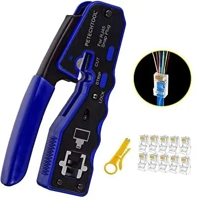 Pince a sertir Réseau Ethernet RJ45 SNAP PLUG & Connecteurs 