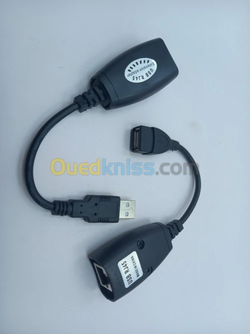 Extender USB Male Femelle  RJ 45 max 45 mètre  