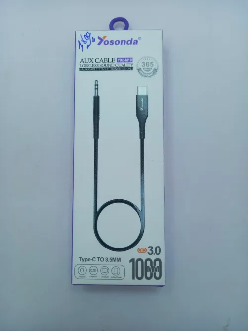 Cable jack 3.5mm To lightning & USB Type C 