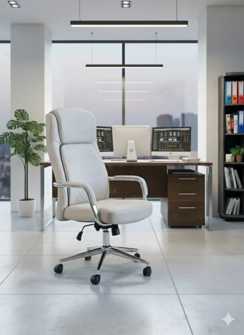 CHAISE EN CUIR ET CUIR  SYNTHETIQUE