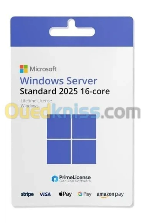 LICENCE WINDOWS SERVER 2025 STANDARD 64 BITS DVD CPFFRET 