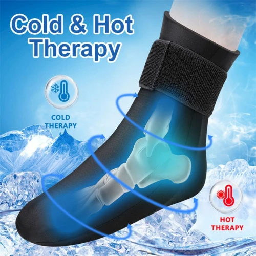 Poche de Glace pour Cheville en Gel Chaud/Froid Soulagement des Douleurs