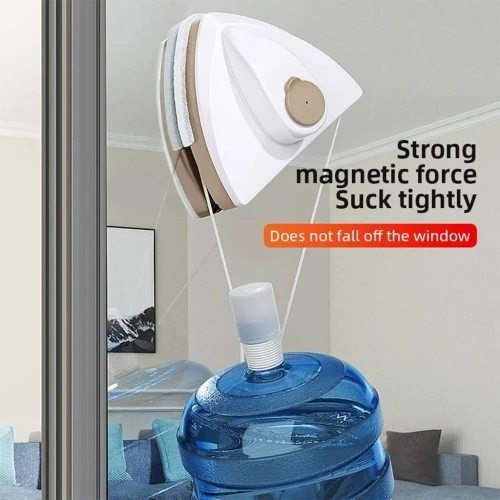 Lave-vitres Magnétique avec Injection de Produit  Pour Vitres 3-8 mm