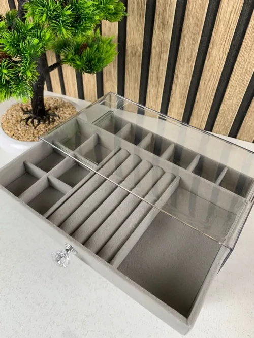 Support de Rangement Bijoux en Acrylique Design Élégant 5 Niveaux