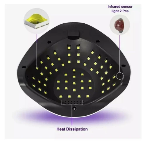 Lampe à Ongles UV LED 248W avec Capteur Automatique et Minuteries مصباح أظافر
