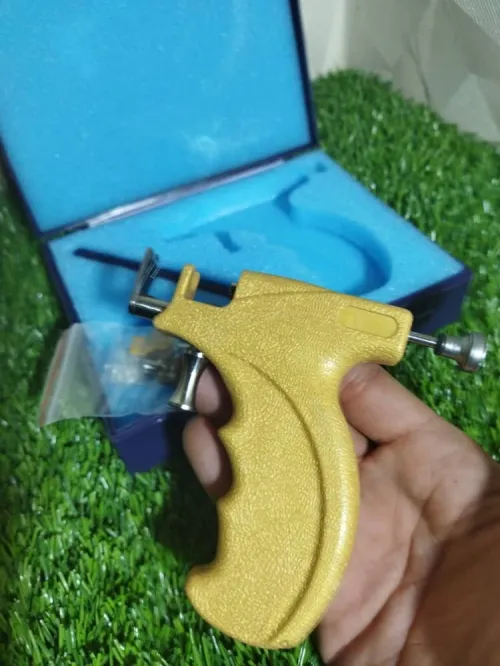 Pistolet de Piercing pour oreilles professionnel sécurisé en acier inoxydable