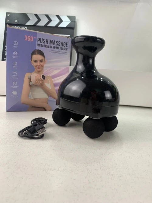 Pistolet de massage portatif à 4 têtes pour tissus profonds 