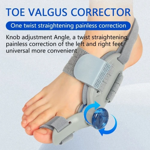 Correcteur Hallux Valgus avec Molette Réglable pour Femme et Homme