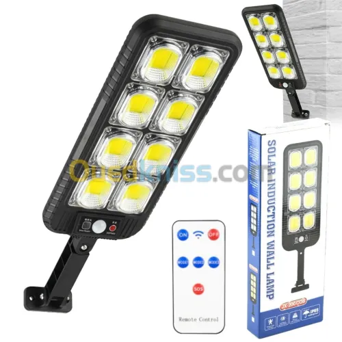 Lampadaires 200LED à énergie solaire étanche IP65 JX200 مصباح خارجي يعمل بالطاقة الشمسية